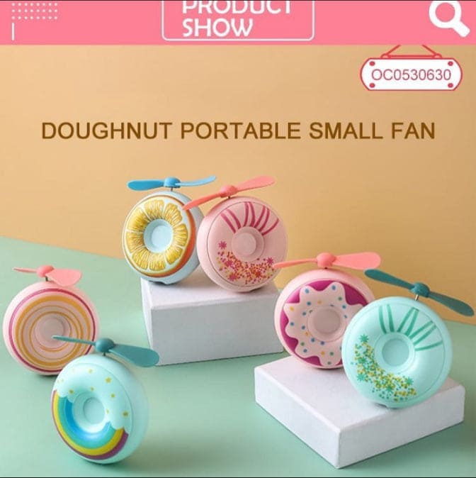 Cute Portable Mini Doughnut Fan, Mini Portable Charger For IPhone, Cute Power Bank For Girls, Mini Fast Charger And Portable Fan Cute Portable Mini Doughnut Fan, Mini Portable Charger For IPhone, Cute Power Bank For Girls, Mini Fast Charger And Portable Fan
